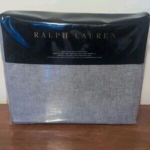 RALPH LAUREN Cary KING FITTED SHEET ~ ESSEX BLUE